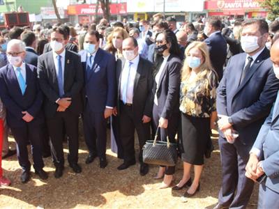 Foto da Notícia: Presidente da OAB-MT participa de desagravo em favor do advogado Orcélio Júnior, espancado por policiais em Goiânia