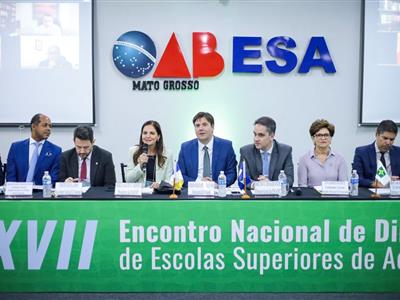 Foto da Notícia: Em Cuiabá, encontro nacional da ESA debate interiorização da qualificação jurídica