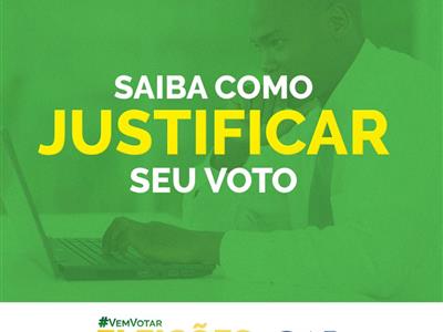 Foto da Notícia: Não compareceu à votação? Saiba como justificar