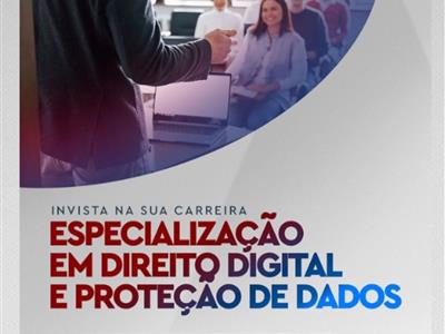 Foto da Notícia: Prorrogado período de inscrições para Pós em Direito Digital e Proteção de Dados